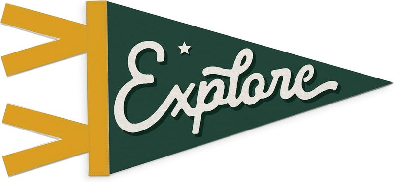 SJDFCSA Boys Room Decor, Adventure Nursery Wall Hanging Pennant Flag Banner, Retro Green Explore Wall Decorations for Kids Boys Toddler Nursery Room Bedroom Playroom Decor - Image 1